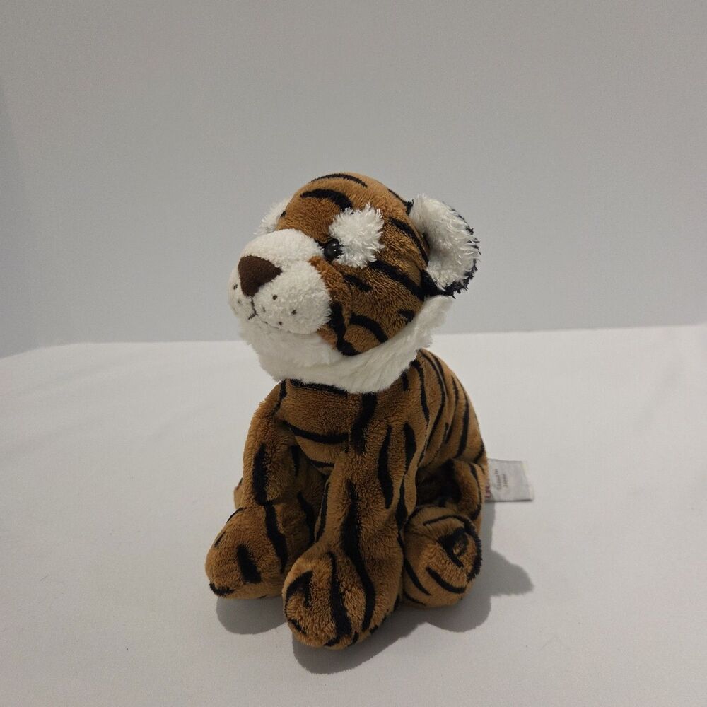 Gund Tasha Beans Plush Tiger With Sound Works 31046 Beanie 8" Stuffed Animal